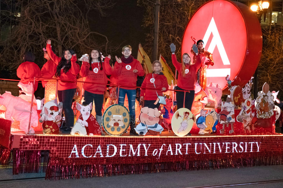 Academy of Art 2019 Yea of the Pig float