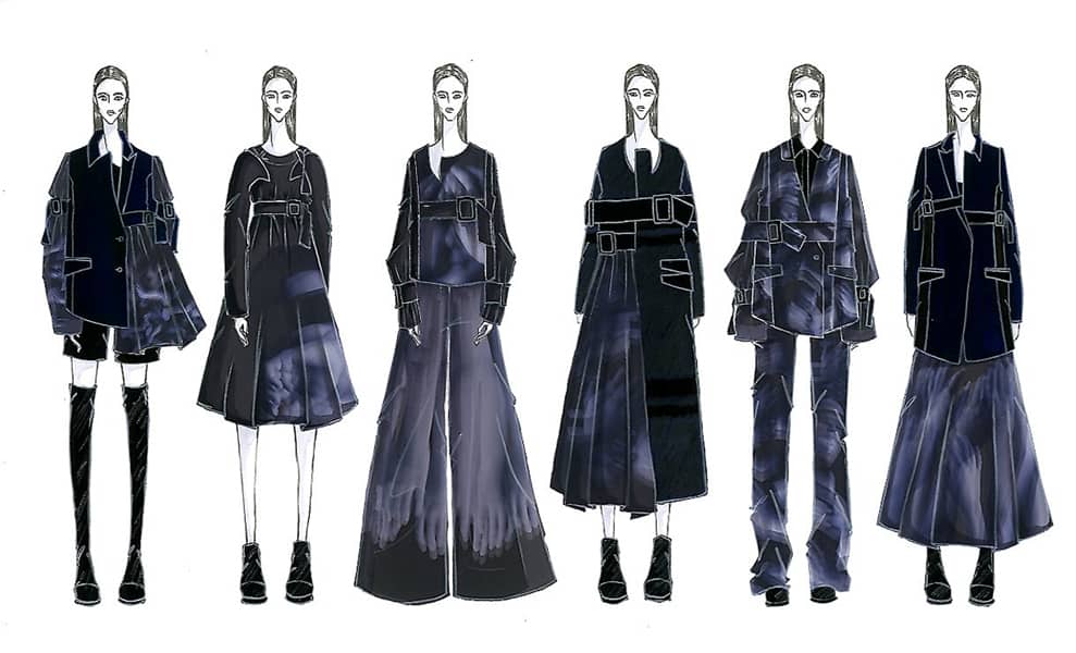 Felix Ryan BFA Fashion Design Illustrated Lineup