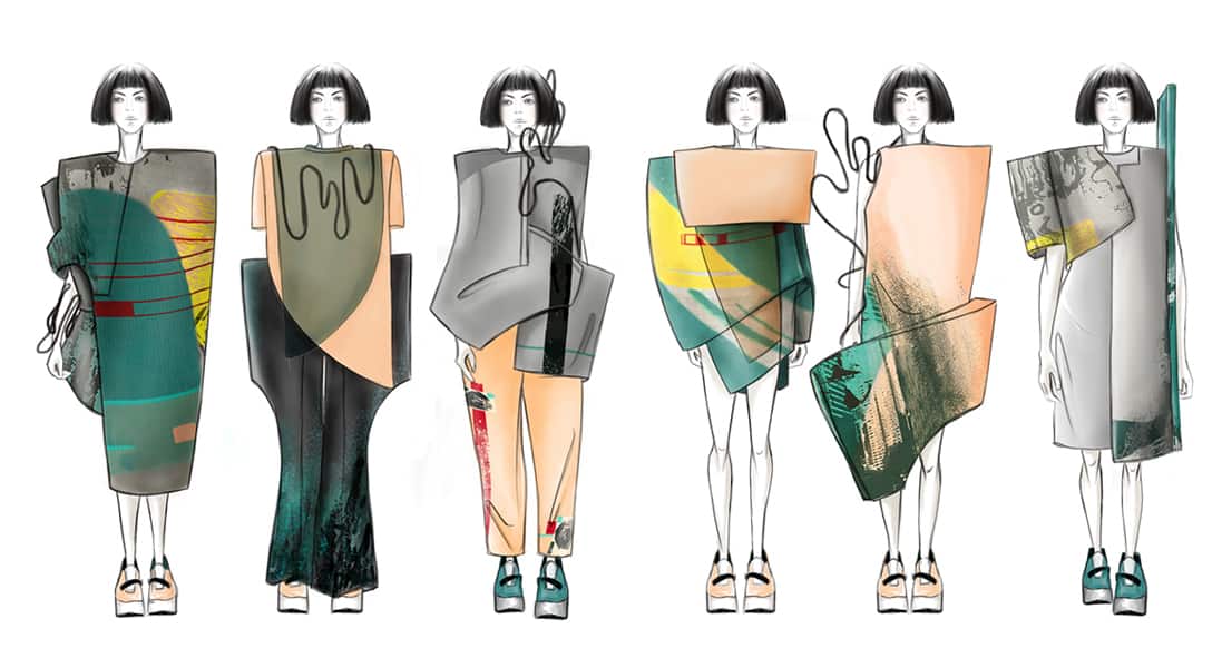 Hanh Susan Nguyen BFA Fashion Design Illustrated Lineup