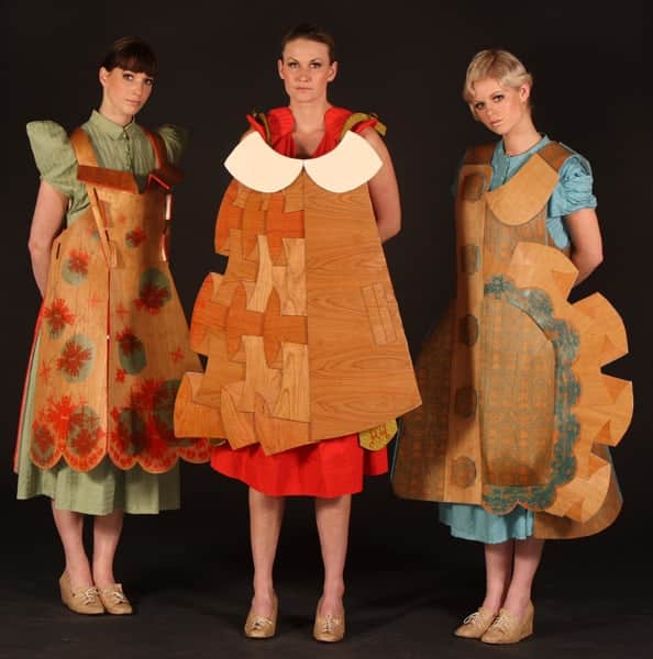 Lina Gruener Majorie Cox Fashion Wooden Dresses